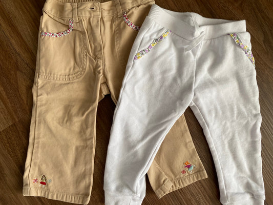 #59 Janie and Jack girls 12-18 pants bundle