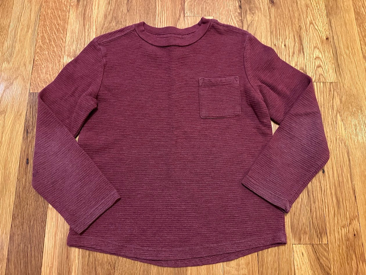 Seller #82 Cat & Jack boys XS (4/5) maroon long sleeve