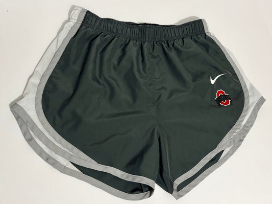 #132 - Nike: Women's Dri-Fit Grey/White Ohio State Shorts, Size S