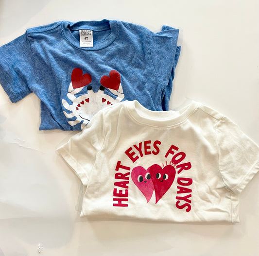 Set of 2 heart shirts size 4T