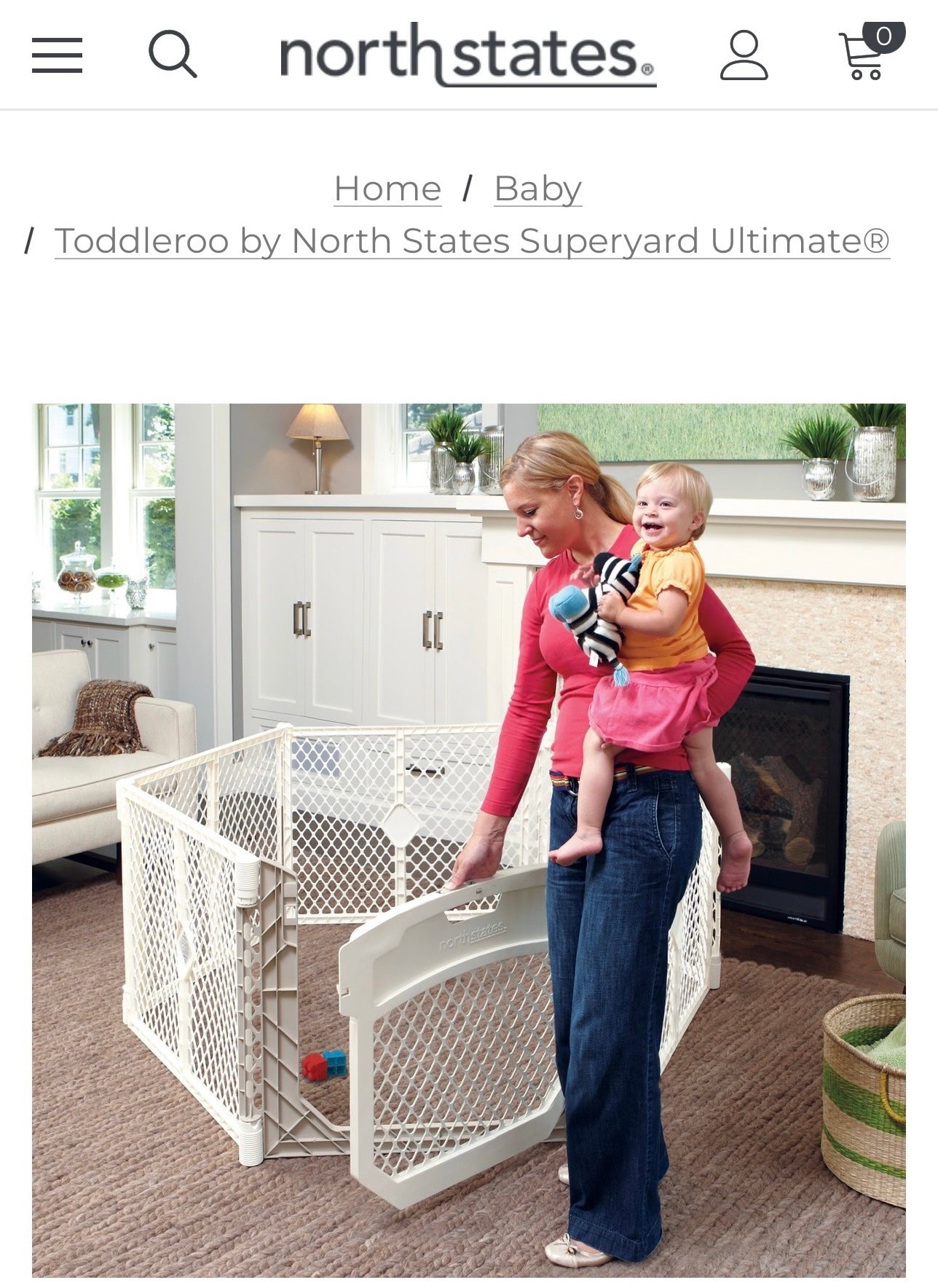 Toddleroo by North States Superyard Ultimate w/ 2 panel extension
