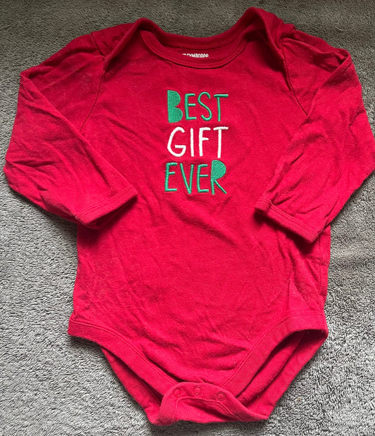 Seller #13 Gymboree gender neutral 12-18 months Christmas onesie best gift ever