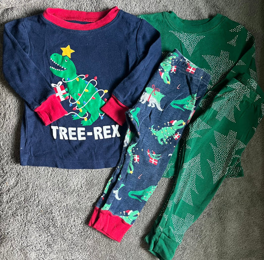 Seller #13 Carter’s boys 12 months Christmas pajamas bundle
