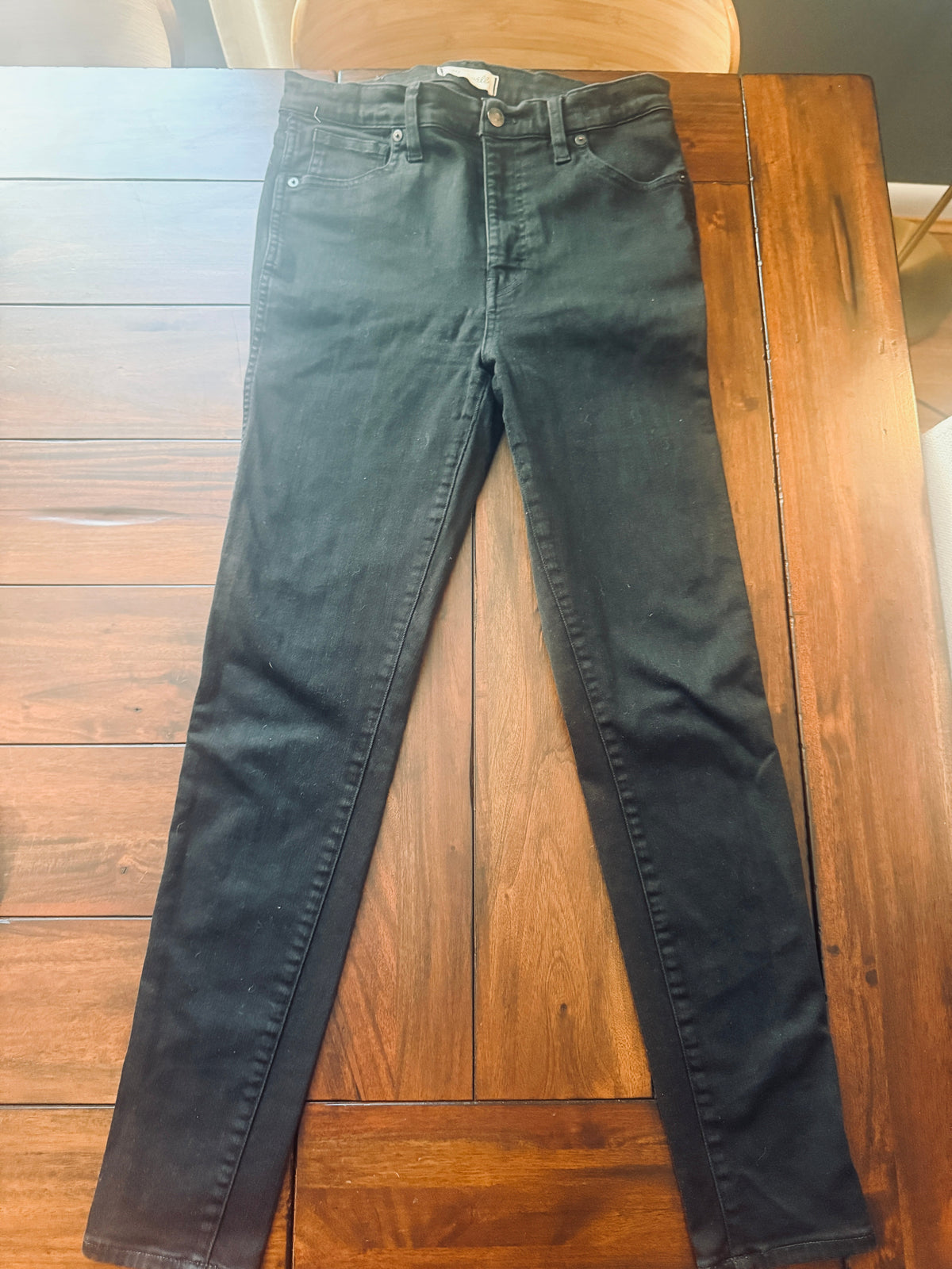 #51 Madewell 10” High Rise Women’s Black Jeans Size 28