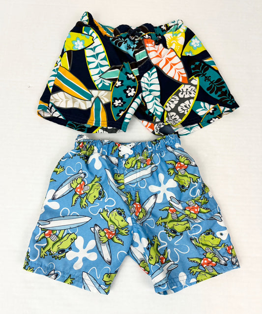 Boys 18 Months two pairs of Swim Trunks