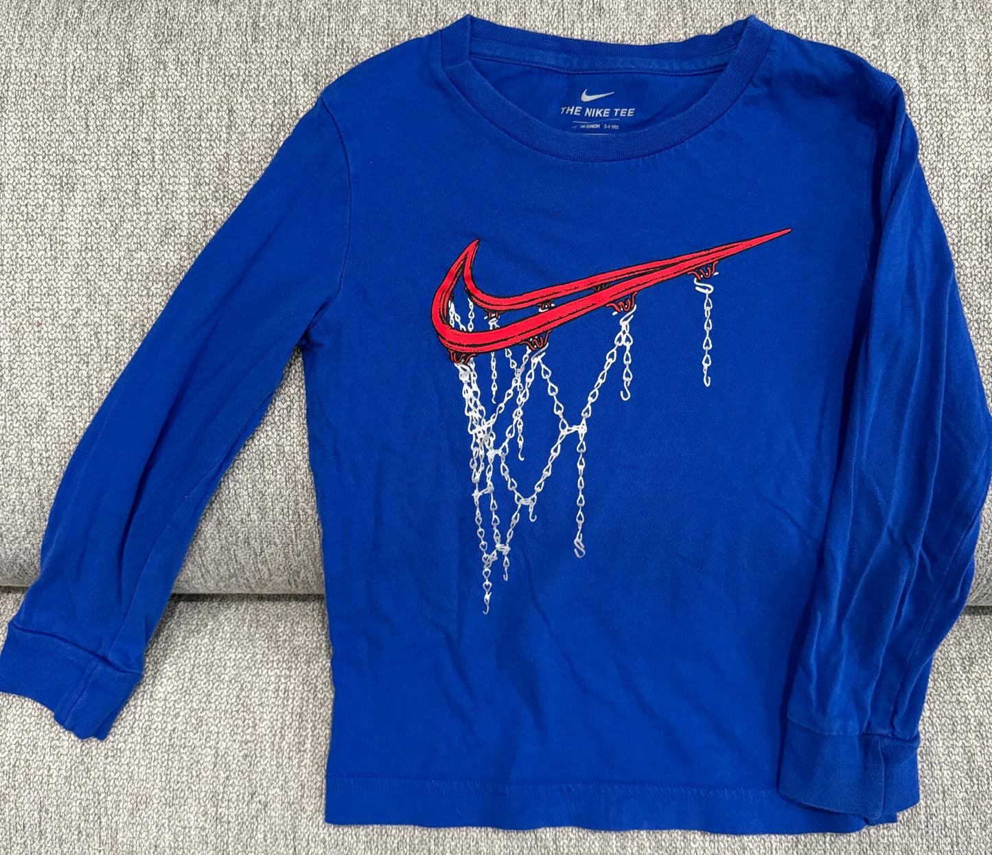 #59 Nike Basketball LS (Blue) - Boys 4T