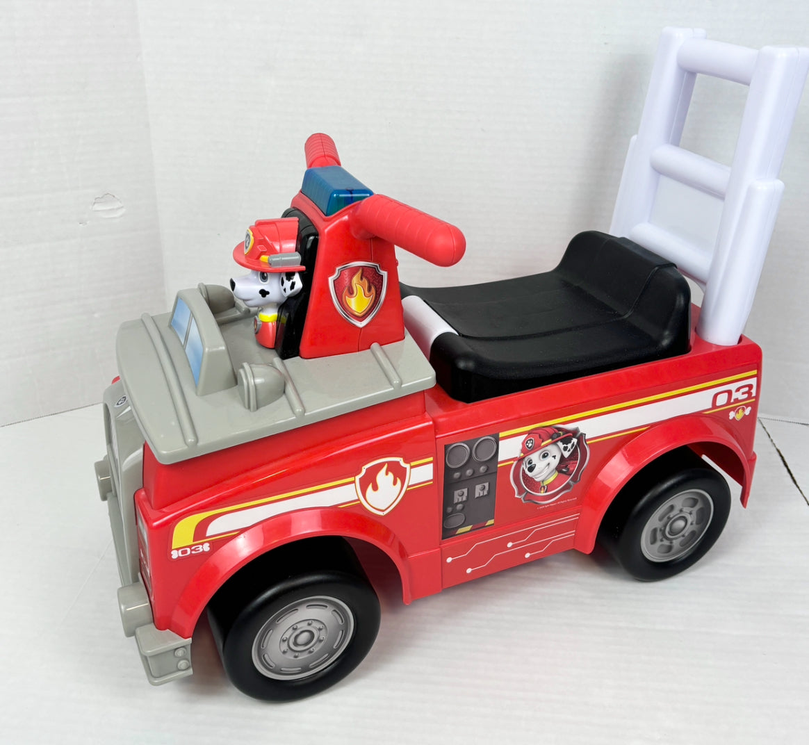 #14 Paw Patrol Marshall Fire Engine Ride On Car