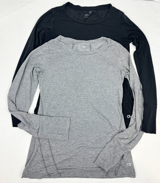 Women Small Gap Fit Long Slv Workout Tops