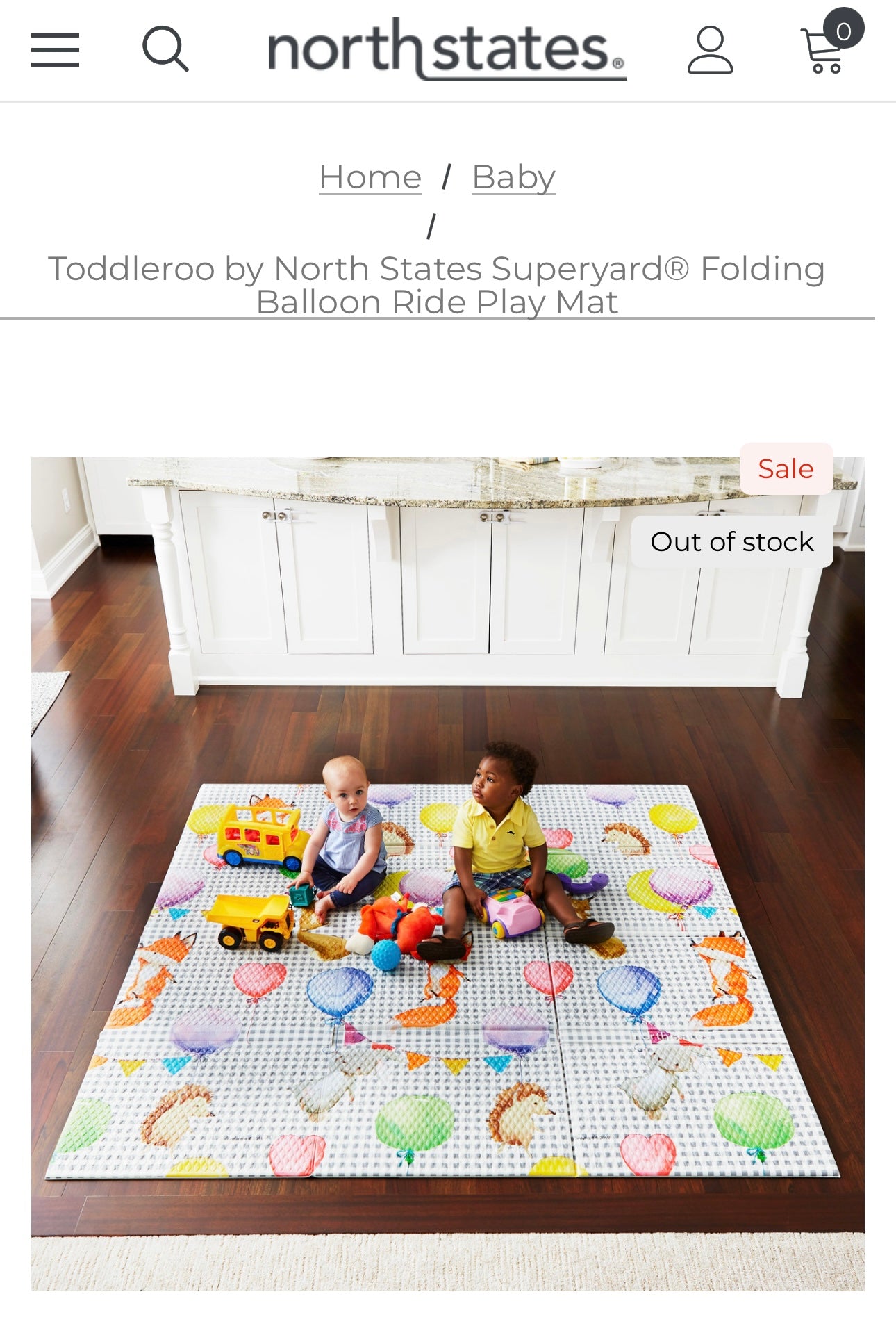 Toddleroo by North States Superyard Folding balloon ride play mat