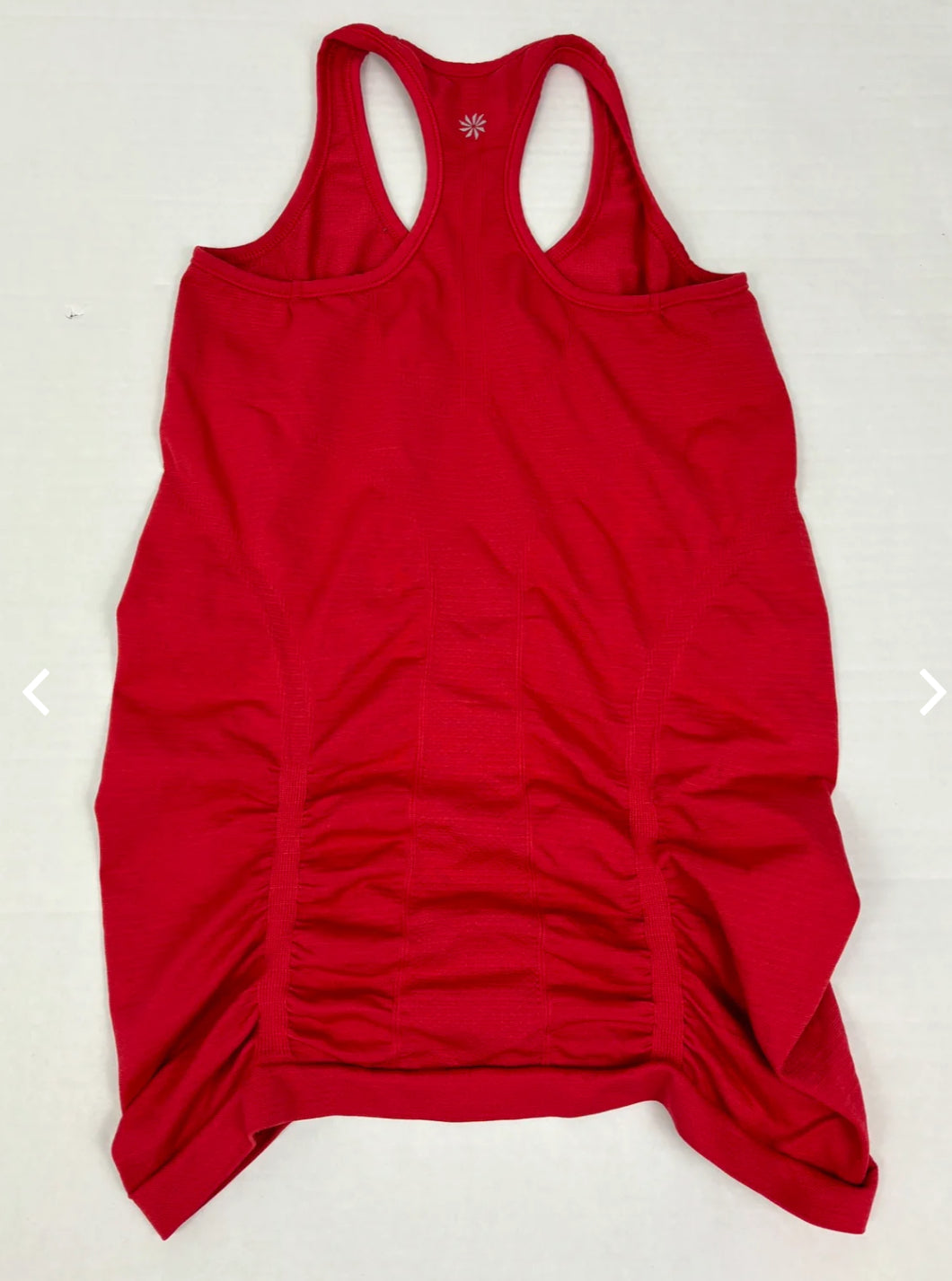 #14 Women Small Athleta pair of White and Red Racerback Tank