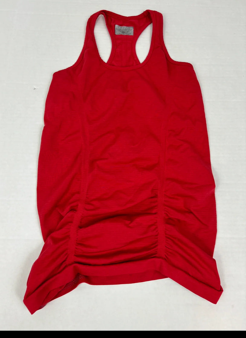 #14 Women Small Athleta pair of White and Red Racerback Tank