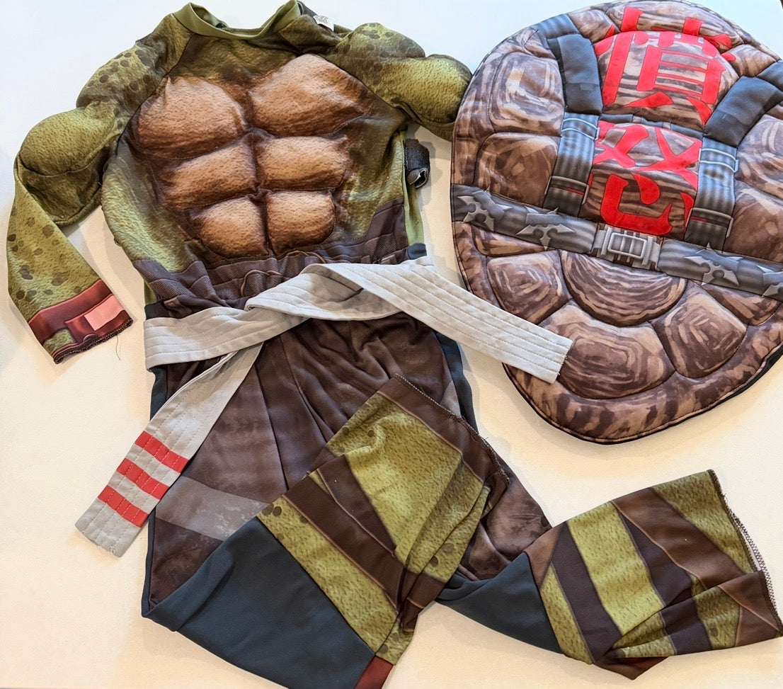 #9 Boys Small (4/6) TMNT Costume with Shell