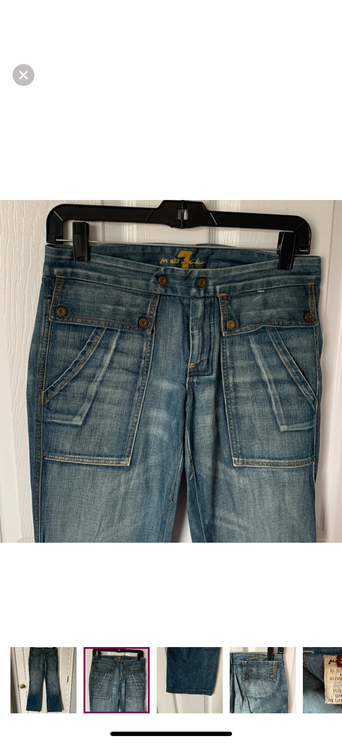 7 Seven of all Mankind Jeans Sz 27 Highwaisted Wide Leg