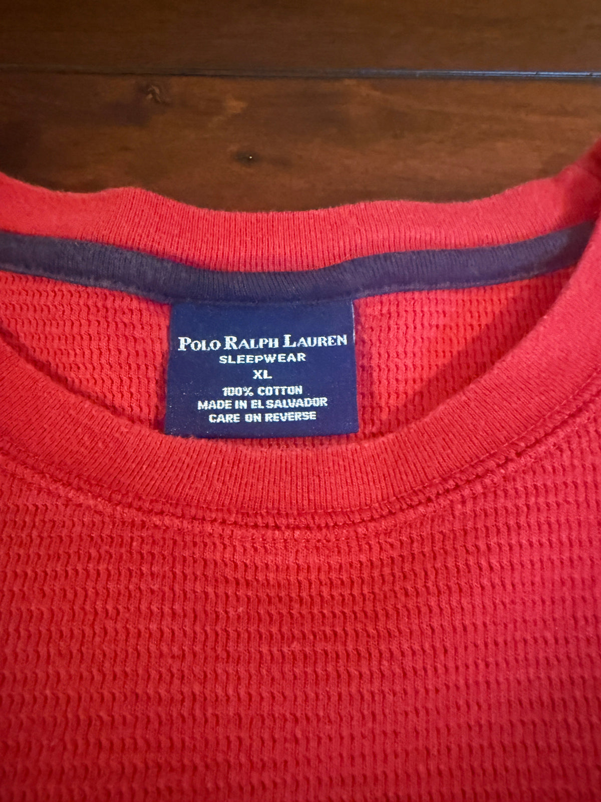 #51 REDUCED Men’s Ralph Lauren XL Waffle Knit Long Sleeve Shirt