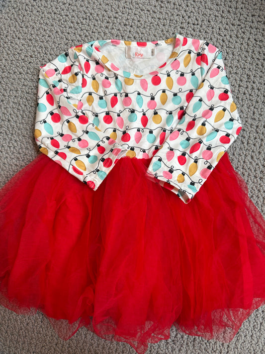 Seller 8 - girls 2T Mile & Rose Christmas light tulle Skirt dress
