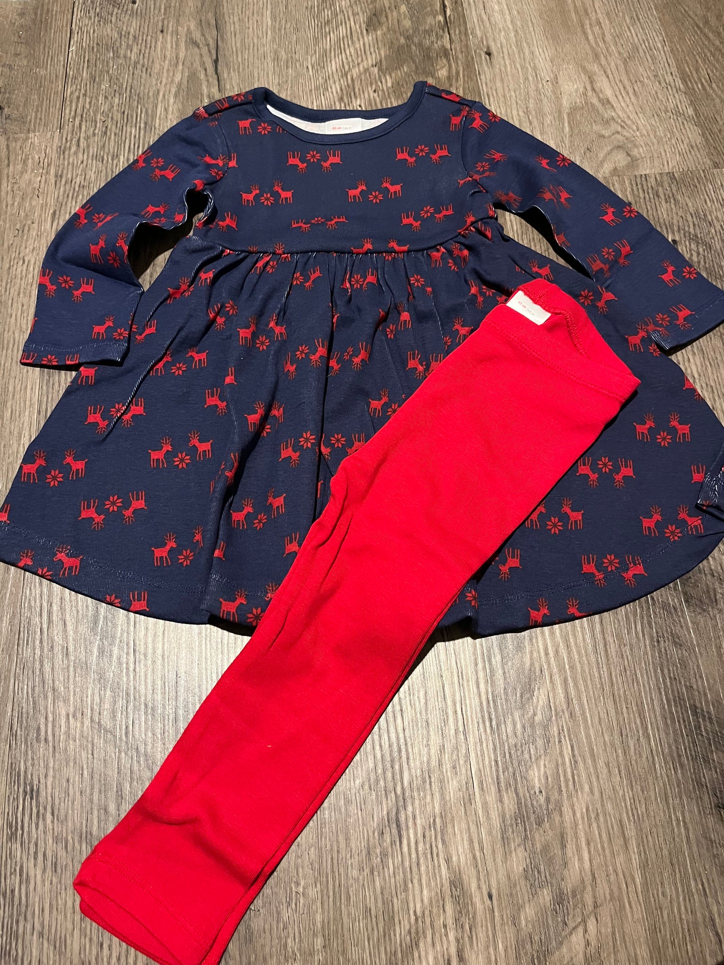 #13 New girl 2T HA holiday Christmas dress and leggings