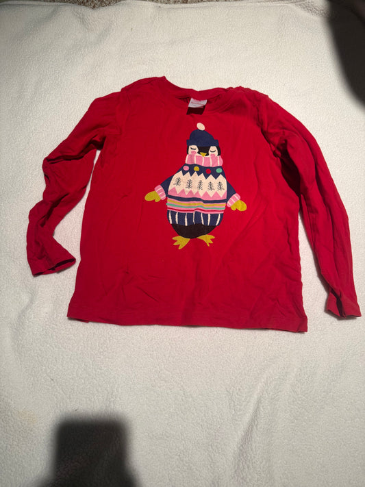 136 EUC Hanna Anderson winter shirt 6/7