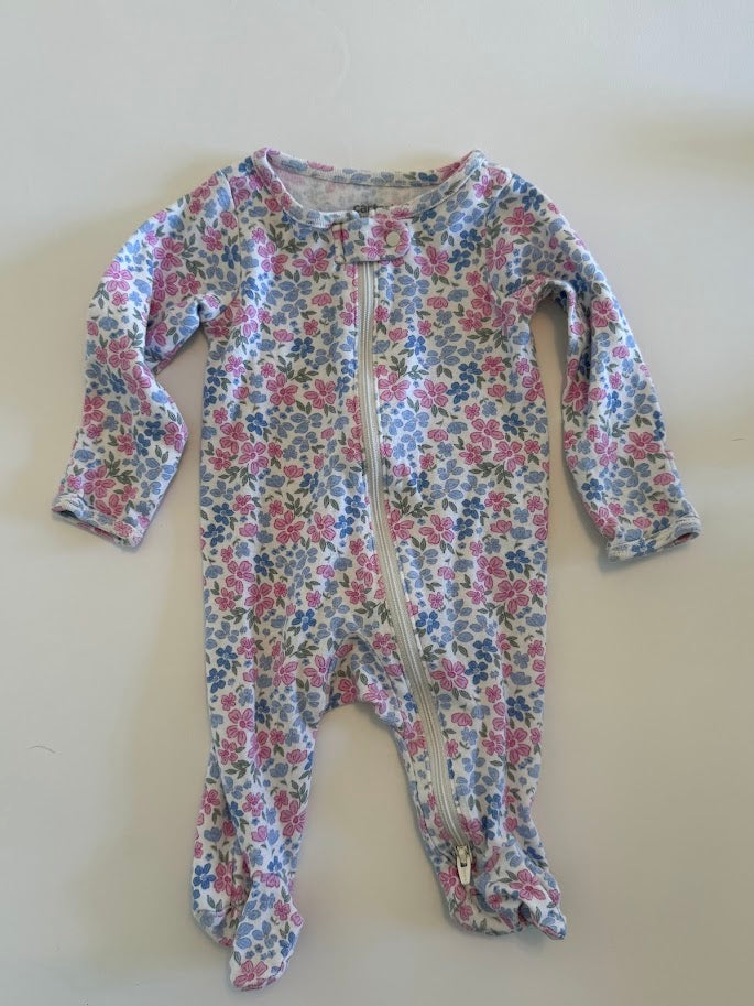 #78 REDUCED Carter's 3 Piece Floral Pajamas Girls 3M