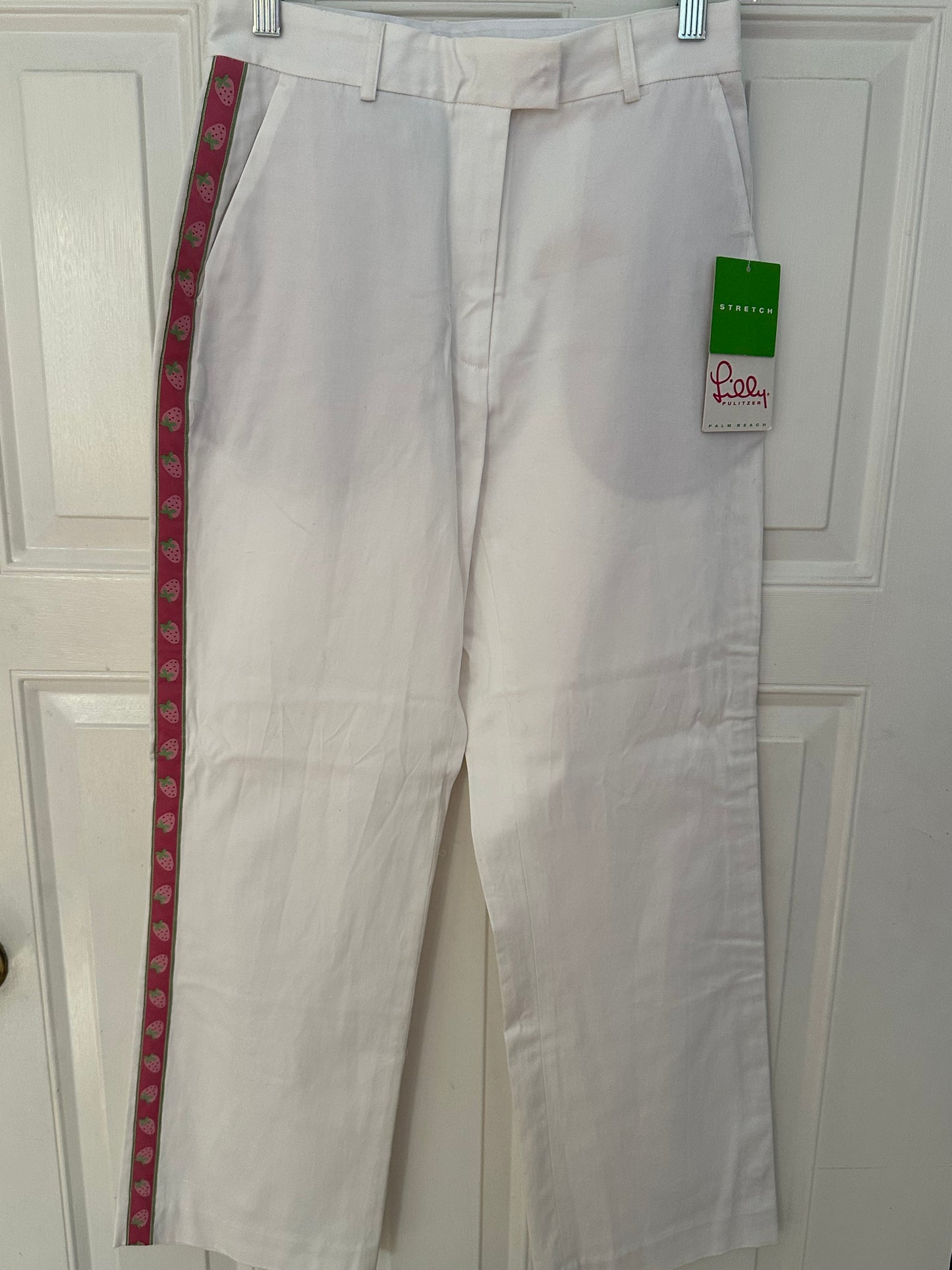 NEW NWT Lilly Pulitzer Sz 2 White Pants Cropped