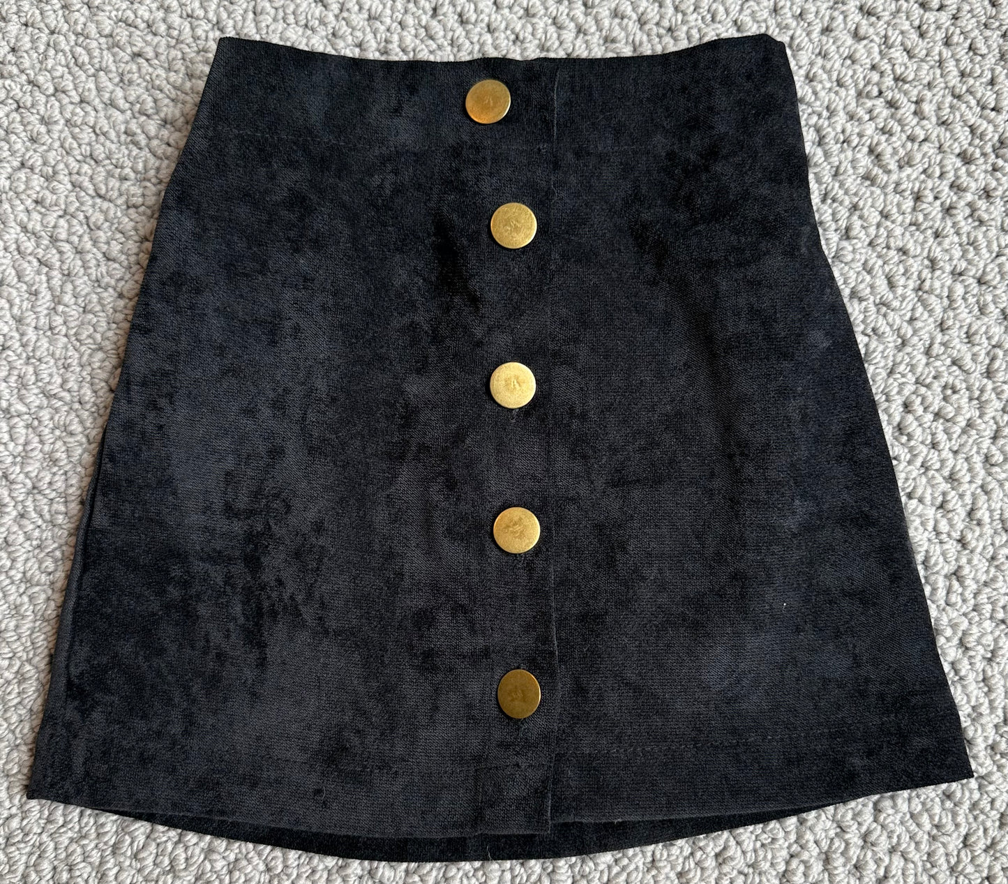 Seller 8 - girls 3T black velour button up skirt