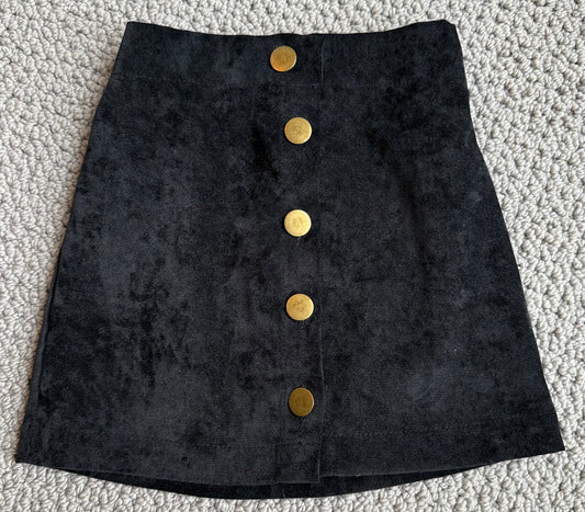 Seller 8 - girls 3T black velour button up skirt