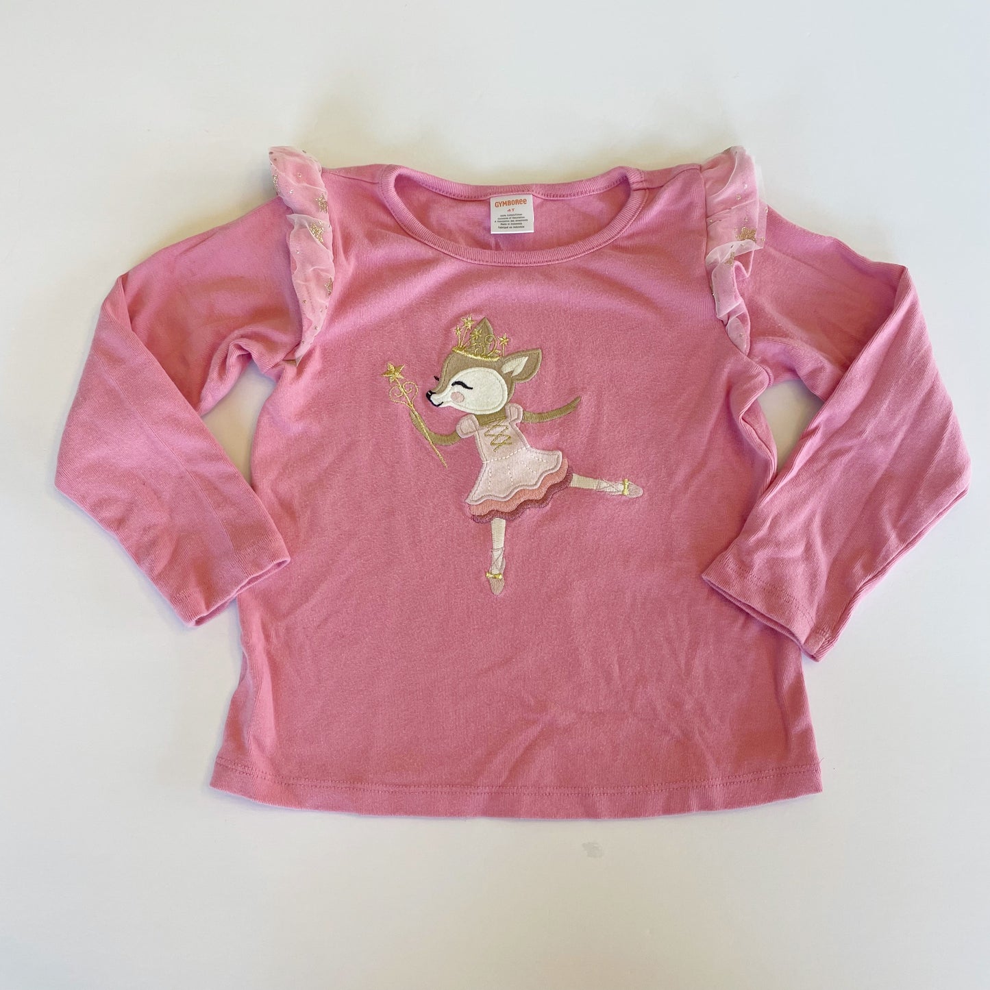 #118 | Size 4T | Gymboree Girls Ballet Applique Top