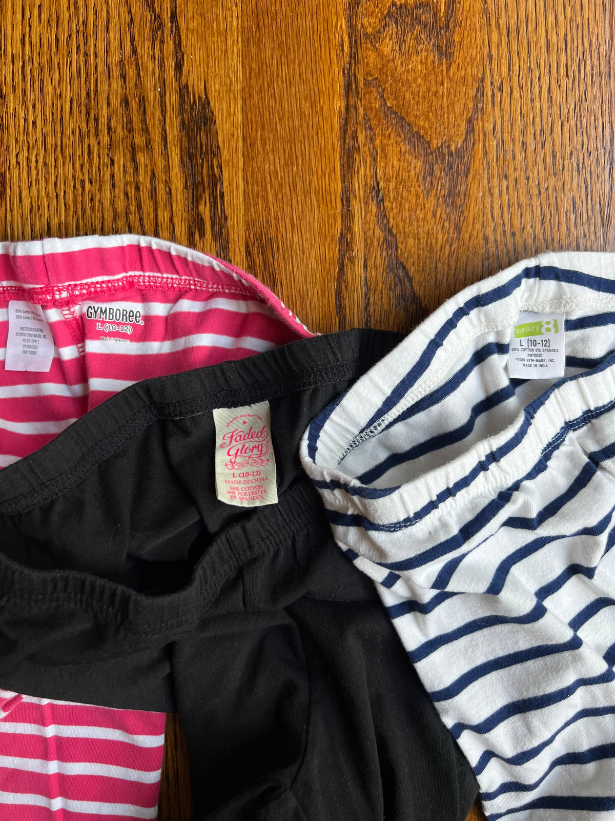 Seller #115 - 3 Pairs of Girls 10-12 Leggings (Various Brands), GUC
