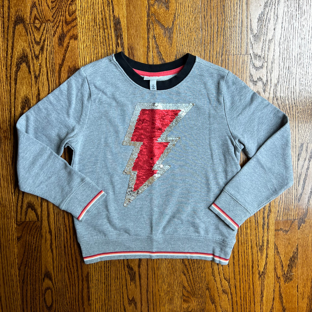 Seller #115 - Harry Potter Girls 8 Flip Sequin Lightning Bolt Sweatshirt, VGUC