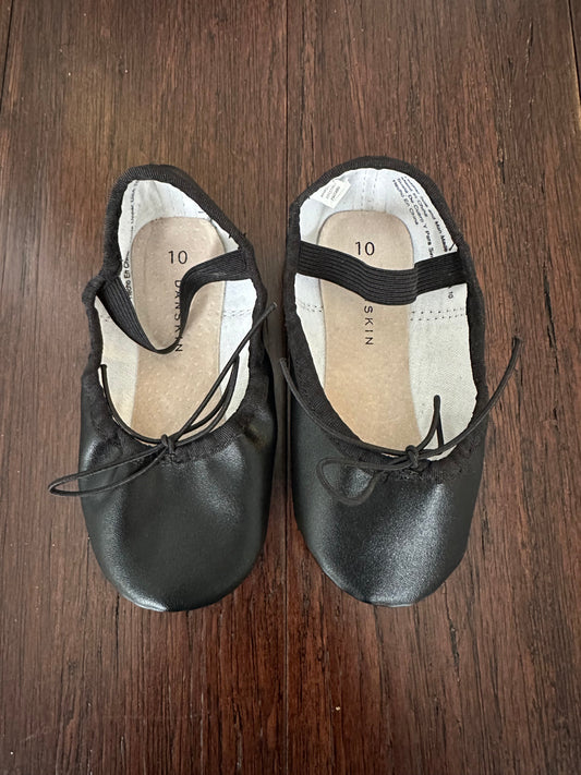 Seller 48, Black Danskin Ballet Shoes, EUC, Girls Size 10
