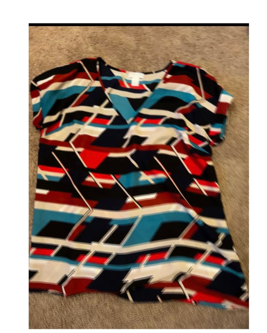 #35  Abstract maternity top S