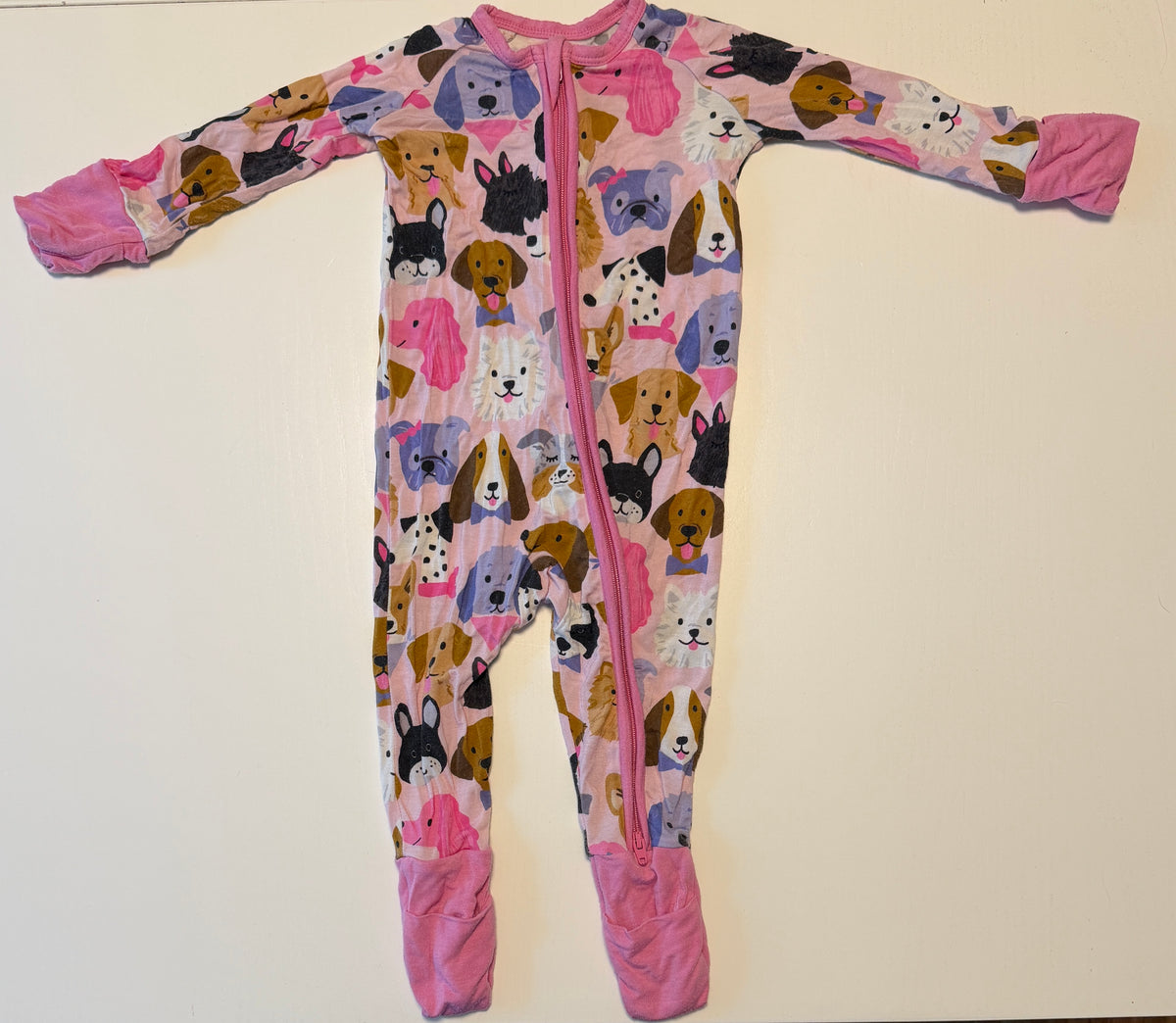 #93 Little Sleepies zippy size 3-6 months