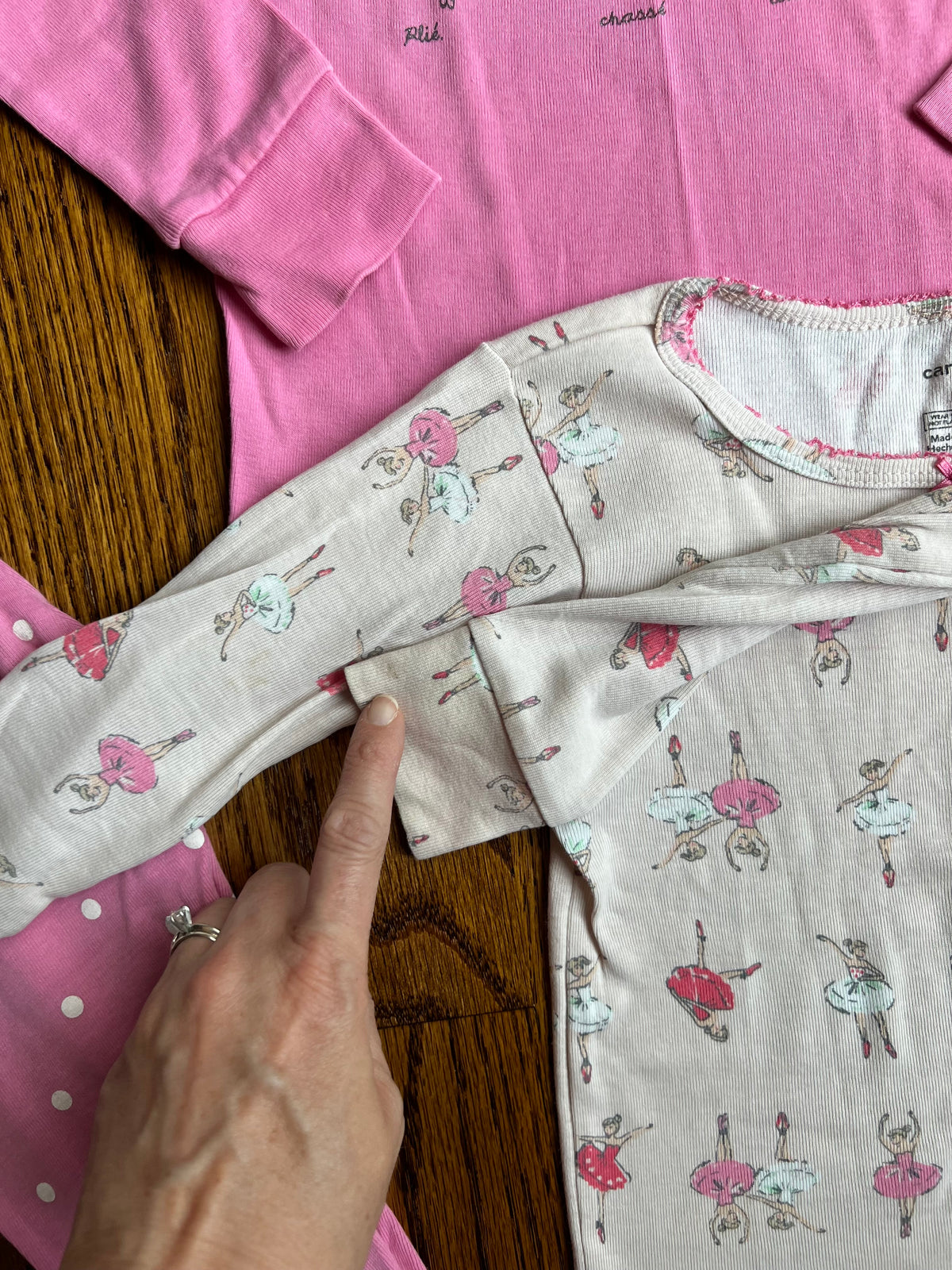 Seller #115 - Carter’s Girls Size 4 Pink Ballerina Pajamas (2 Pairs), GUC