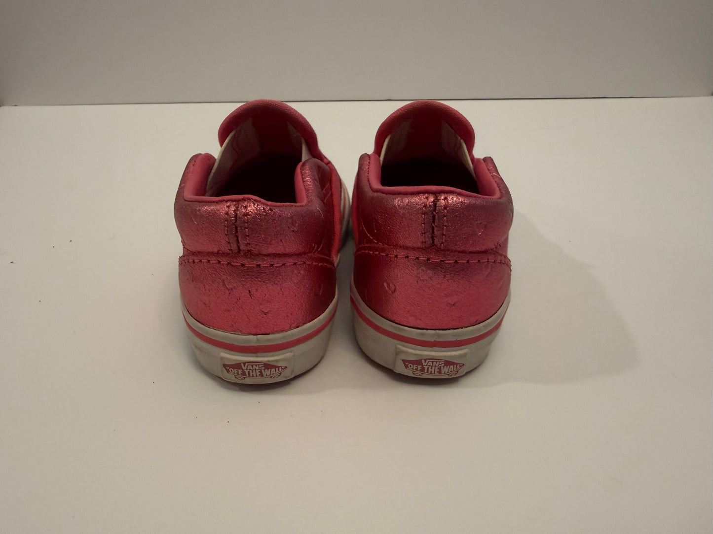 Seller 175- Vans Hot Pink with hearts size 7