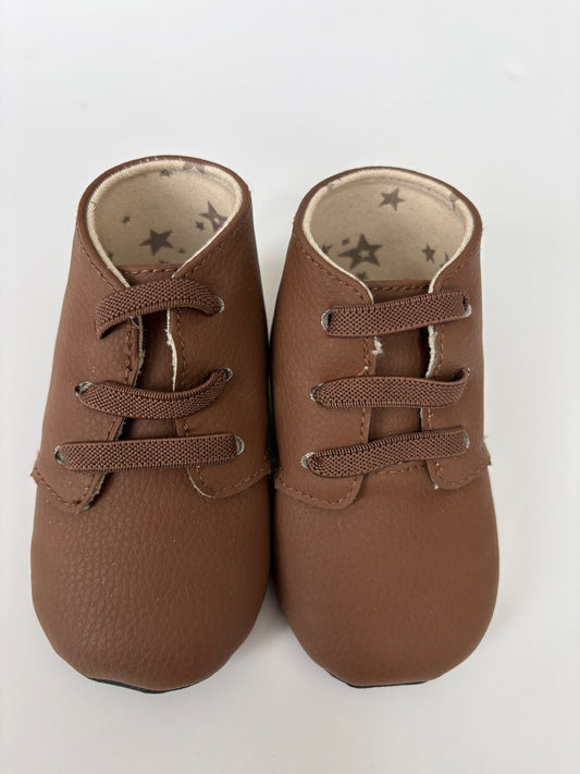 Seller #105 - Size 3  (9-12 months) GN Brown Jujube Soft Soled Shoes EUC