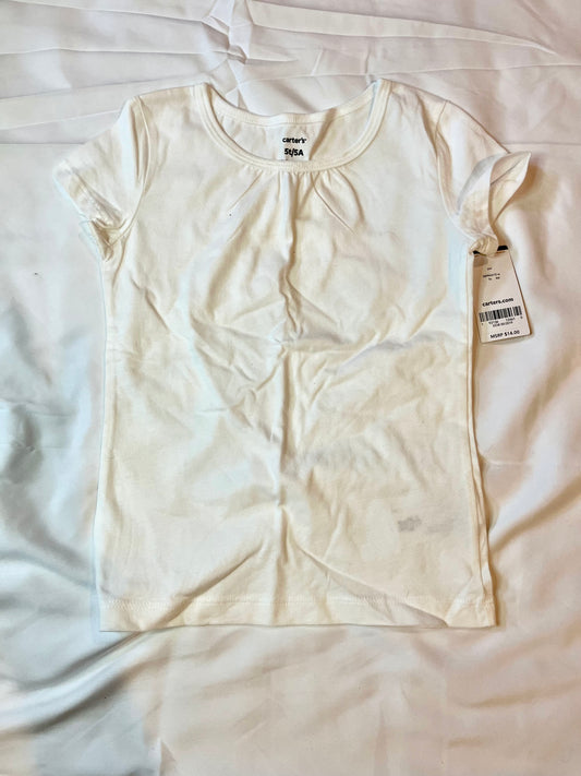 3B Carters NWT White shirt size 5