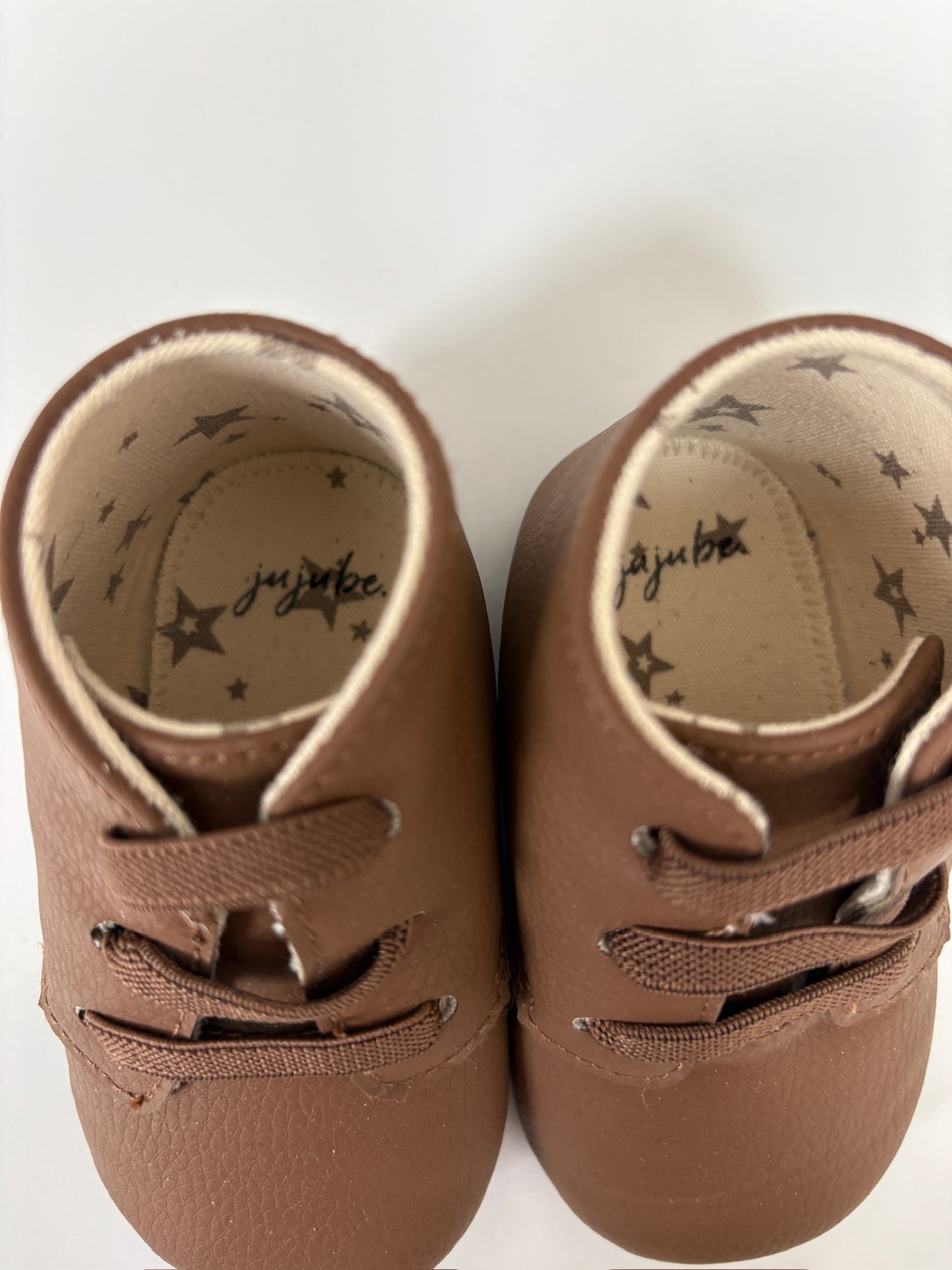 Seller #105 - Size 3  (9-12 months) GN Brown Jujube Soft Soled Shoes EUC