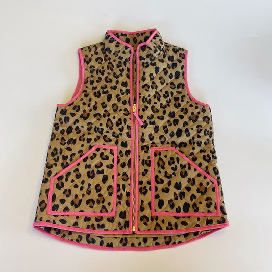 #118 | Size 8 | CrewCuts Girls Leopard Puffer Vest
