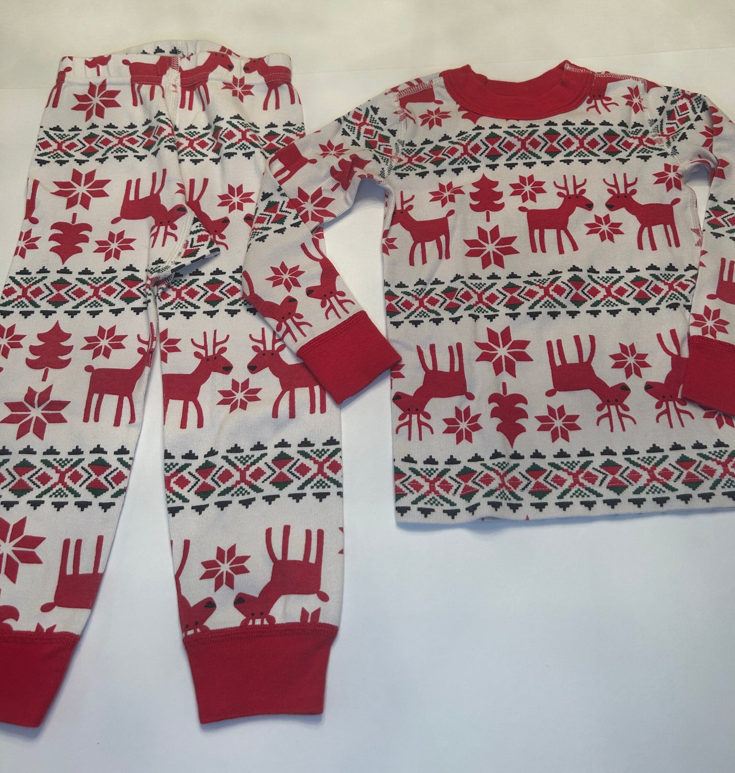 #28-Girls-3T-Hanna Andersson-Deer Holiday Pajamas