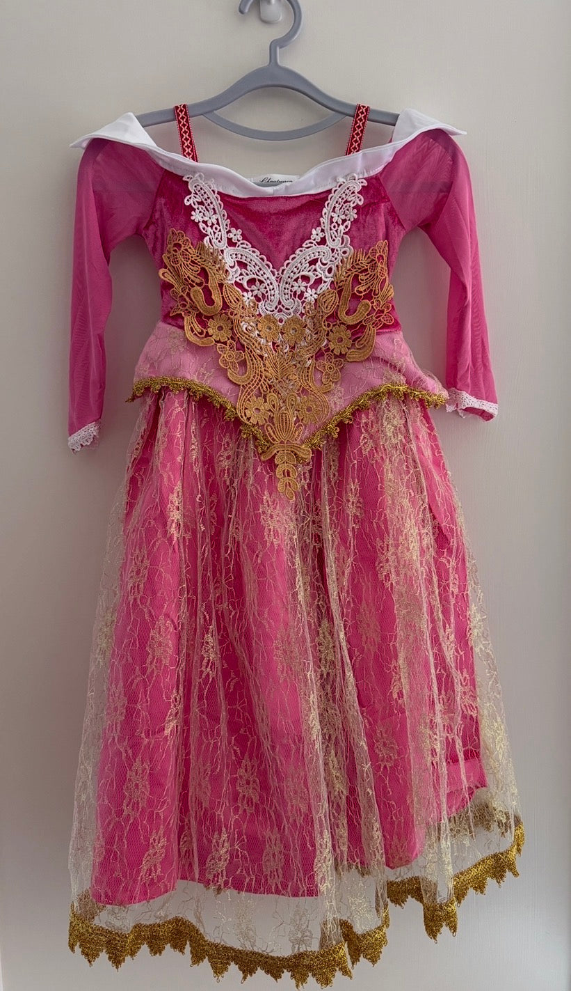 #9 *REDUCED* Girls 110 (~Small) Princess Aurora Costume Dress 💖 Incredible details
