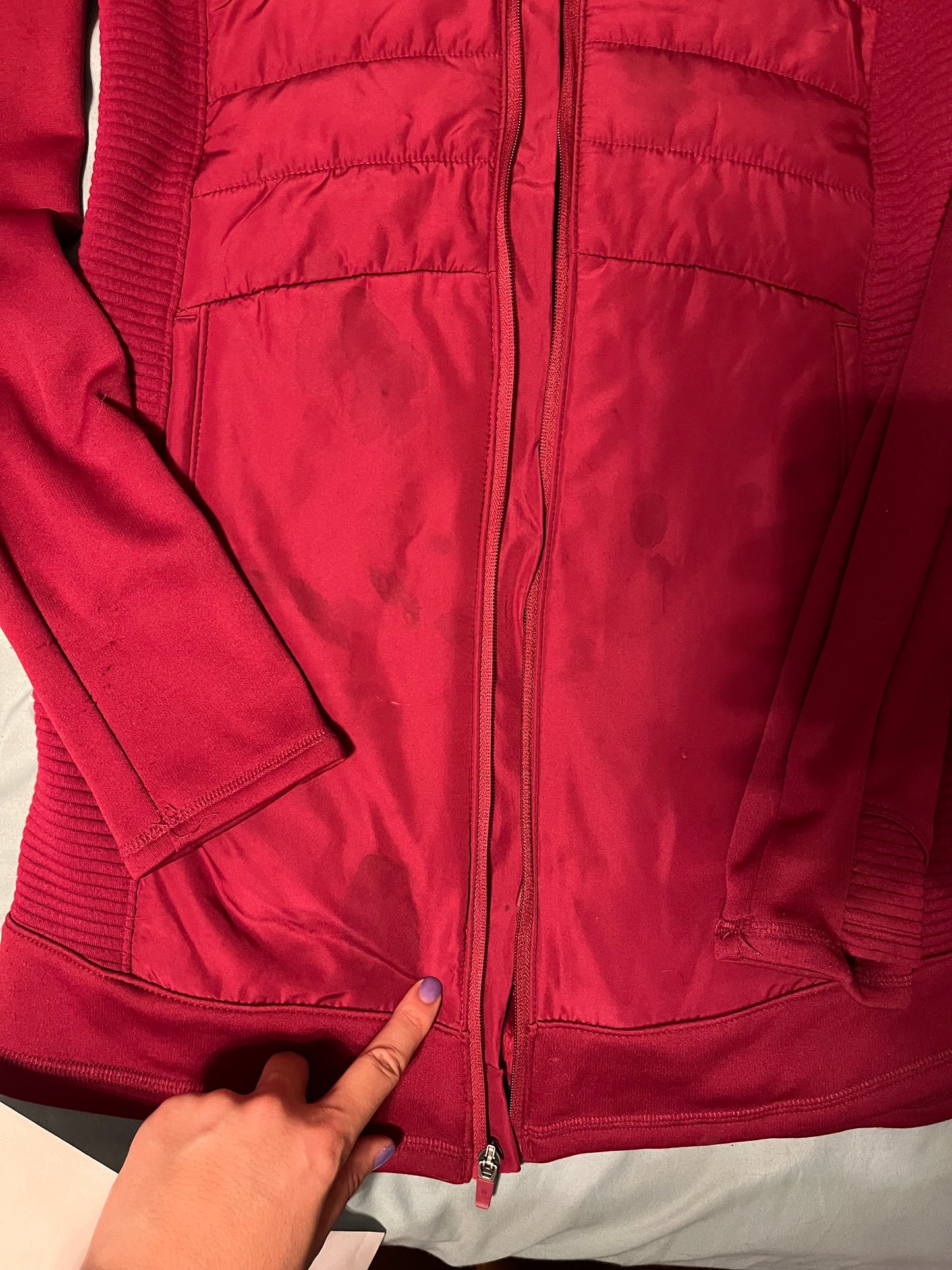 Seller #73A: GUC Women's M Lightweight Long Jacket - Red - Tek Gear