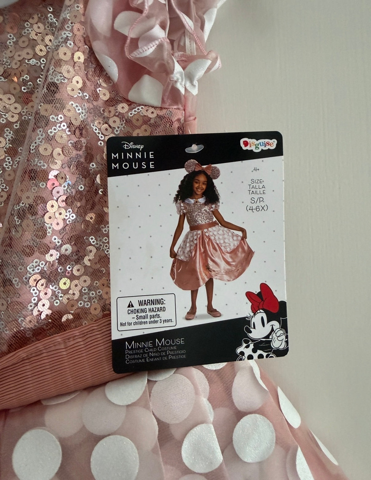 #9 Girls Small (4-6x) NWT Disney Minnie Mouse Dress Costume