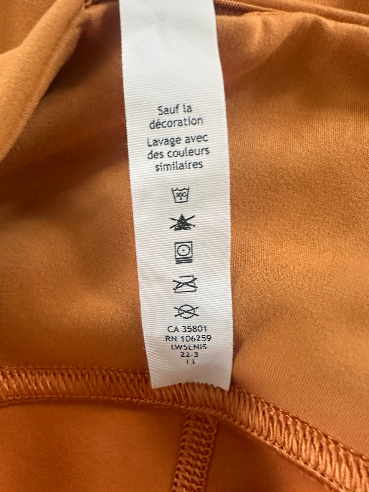 #163 Lululemon Orange Leggings - Women's 4 - EUC