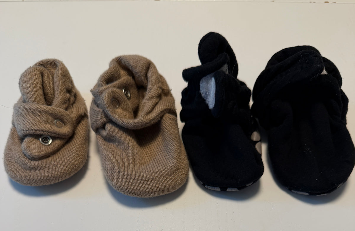 #93 Ten Little & Zutano baby bootie bundle (size 3-6 months/small)