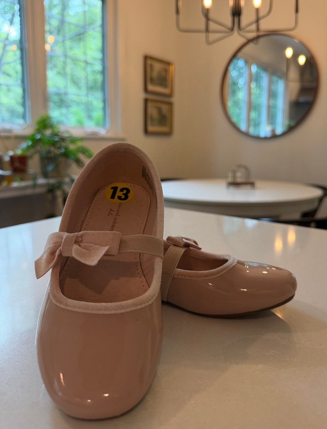 #9 Girls Size 13 Blush Pink Ballet Style Flats