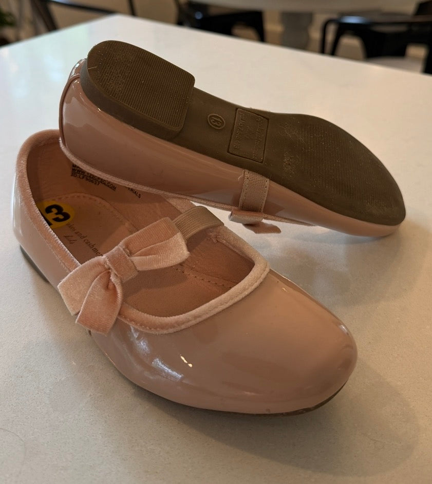 #9 Girls Size 13 Blush Pink Ballet Style Flats