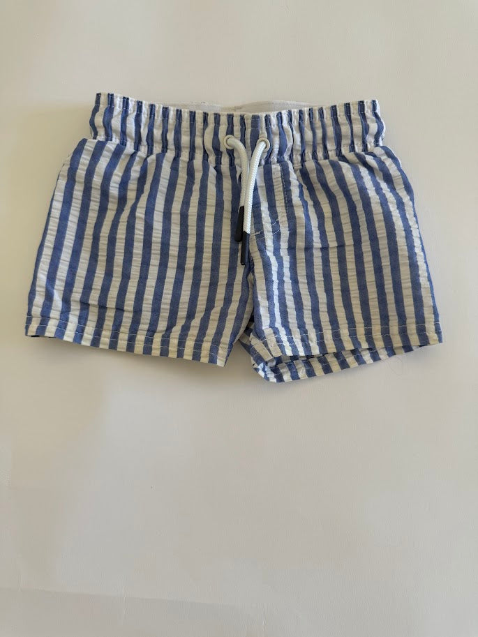 #78 REDUCED Cat & Jack Seersucker Swim Trunks Boys Size 12M