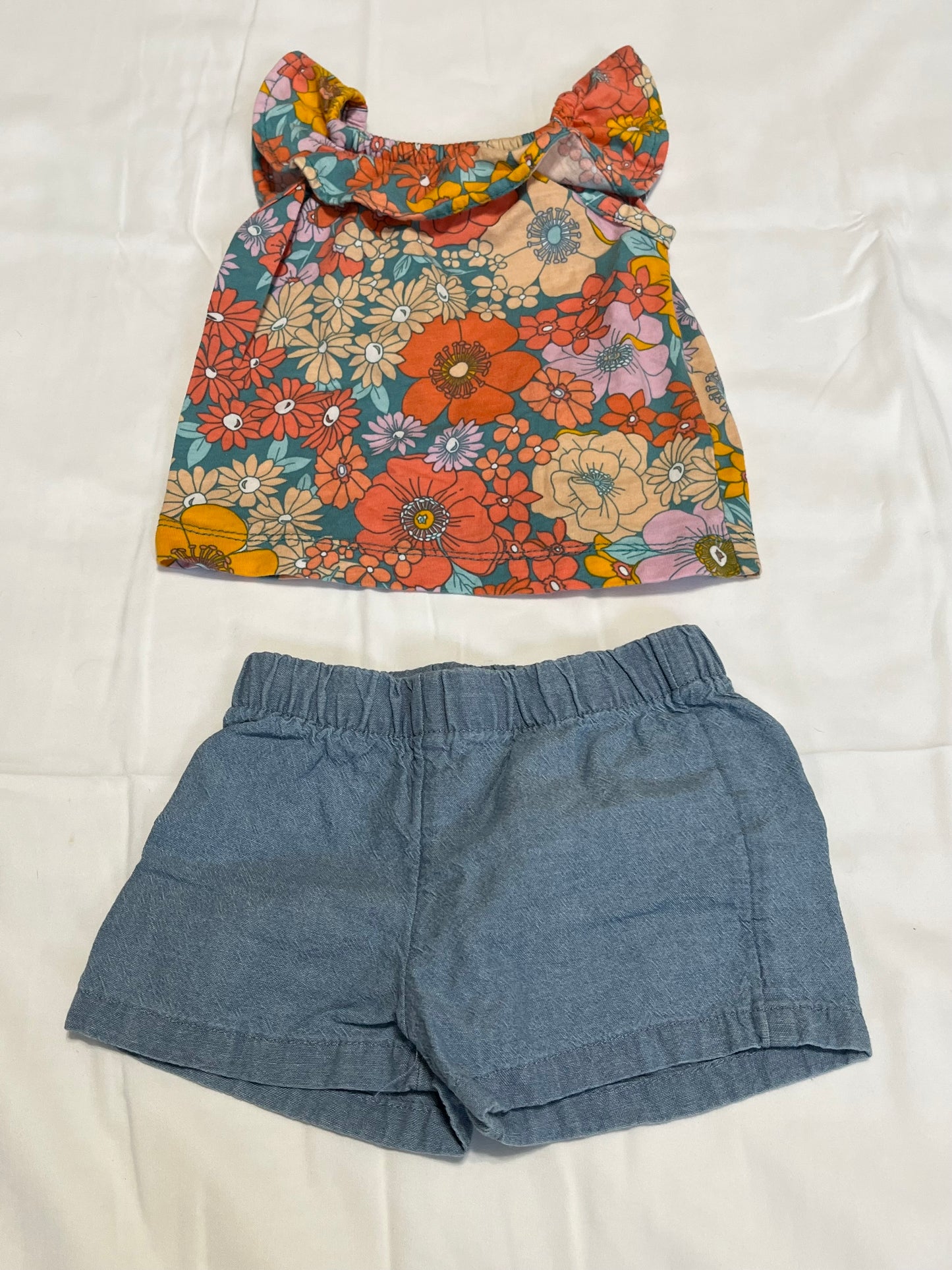 Girls 3MO Carter's Summer 2-Piece Outfits (2 Sets)