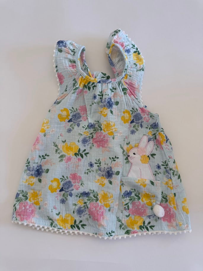 #78  REDUCED Mudpie NWT Bunny Dress Girls Size 12-18M