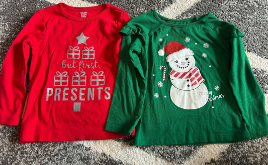 Seller 120, VGUC Christmas Shirts, Size 3T