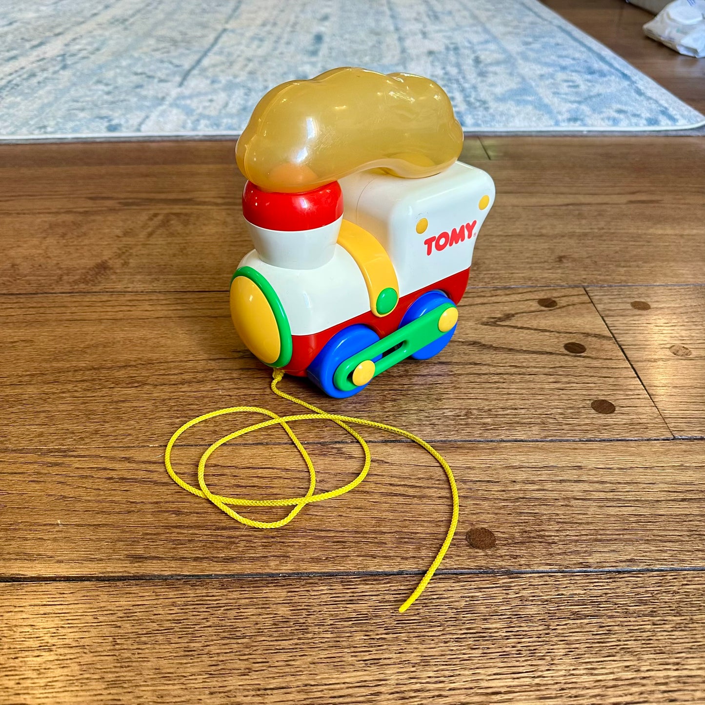 #95 Vintage Tomy Pull-along Train Rainbow Fun